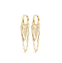 Load image into Gallery viewer, Avel Chain Hoop Earrings Stainless Steel
