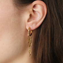 Load image into Gallery viewer, Avel Chain Hoop Earrings Stainless Steel

