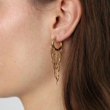 Load image into Gallery viewer, Avel Chain Hoop Earrings Stainless Steel
