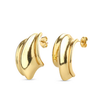 Load image into Gallery viewer, Tay Structured Stud Earrings Stainless Steel
