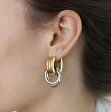 Load image into Gallery viewer, Nea Duo Hoop Earrings
