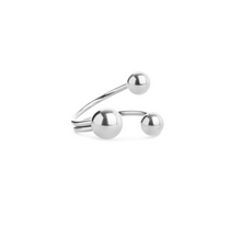 Load image into Gallery viewer, Ida Metal Bead Ring Stainless Steel
