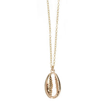 Load image into Gallery viewer, Long Necklace with Cowrie Shell Pendant
