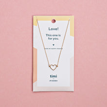 Load image into Gallery viewer, Heart Outlined Necklace
