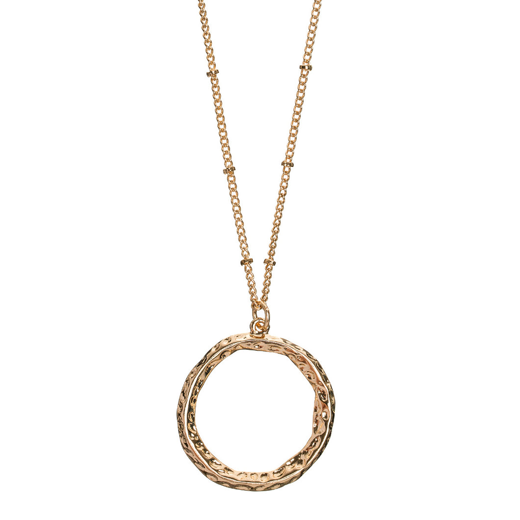 Irregular Circle Long Necklace