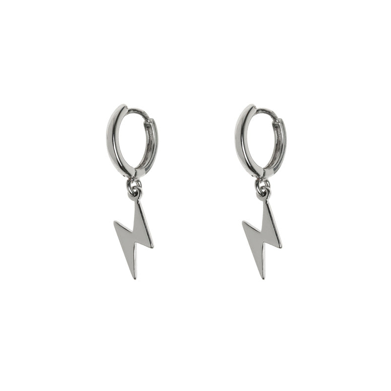 Lightning Small Hoop Earrings