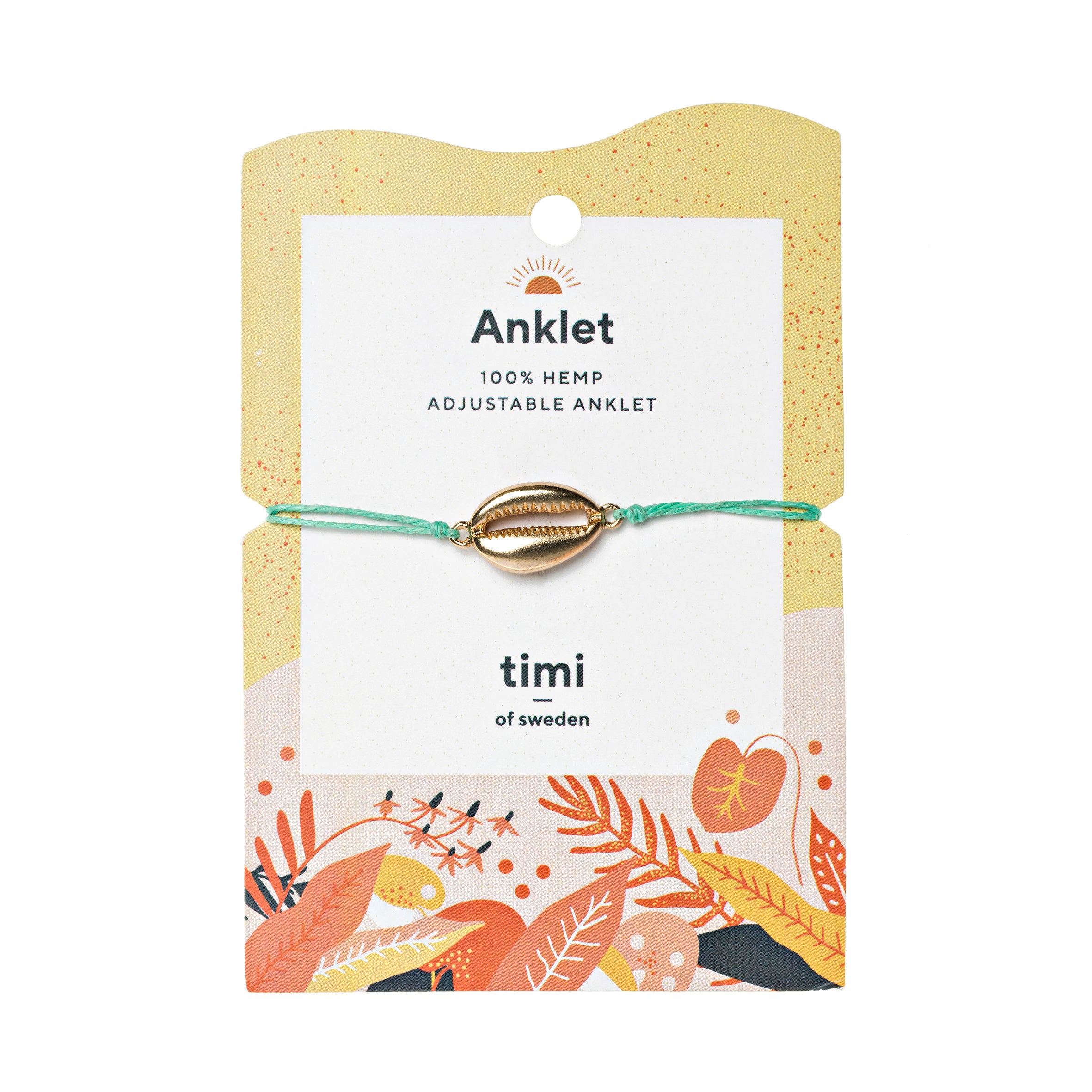 Cowrie Shell Hemp Anklet – Timi of Sweden PH