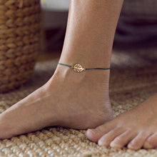 Load image into Gallery viewer, Monstera Hemp Anklet
