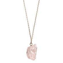 Load image into Gallery viewer, Rose Quartz Semi Precious Necklace
