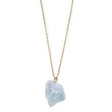 Load image into Gallery viewer, Aquamarine Semi Precious Necklace
