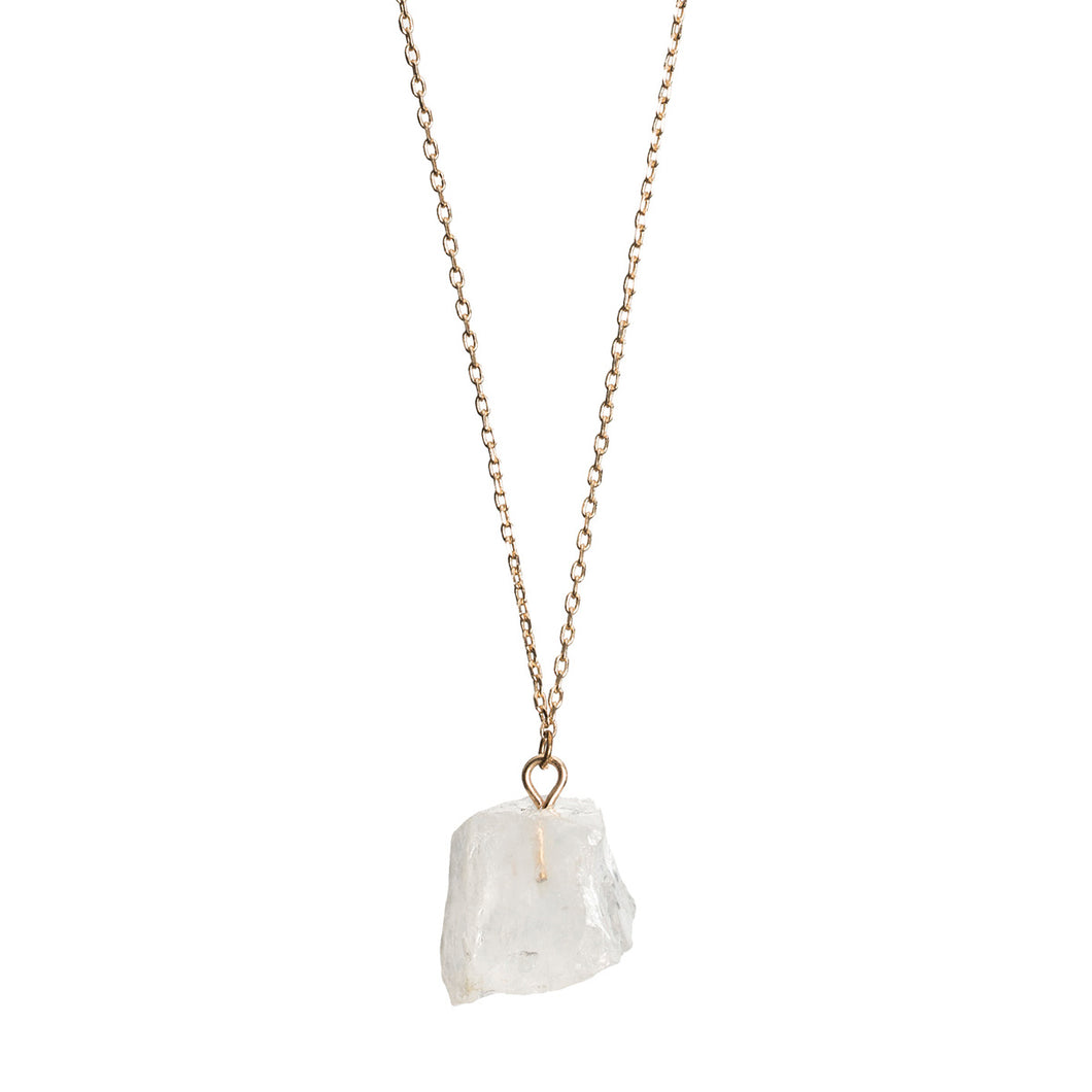 Clear Quartz Semi Precious Necklace