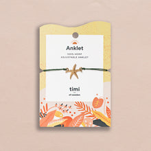 Load image into Gallery viewer, Starfish Hemp Anklet
