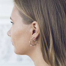 Load image into Gallery viewer, Big Hoops with Pearl Studs Earrings
