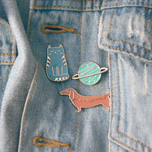 Load image into Gallery viewer, Blue Cat Pin
