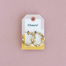 Load image into Gallery viewer, Chunky Twisted Hoop Earrings
