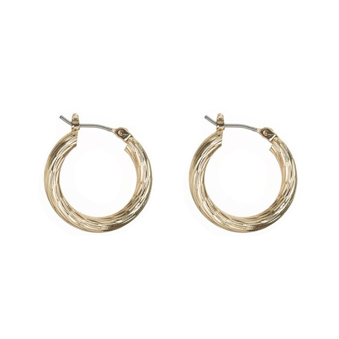 Small Swirly Hoop Earrings