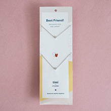 Load image into Gallery viewer, Sliding Heart Friendship Necklaces
