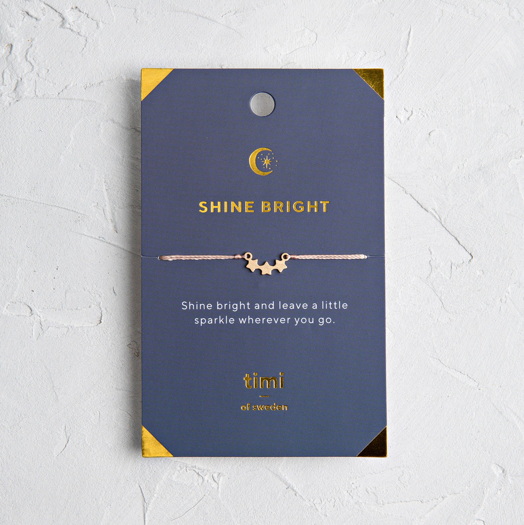 Shine Bright Three Star Bracelet