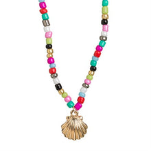 Load image into Gallery viewer, Mermaid Shell &amp; Beads Necklace
