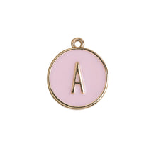 Load image into Gallery viewer, Enamel Letter Plate Pendant
