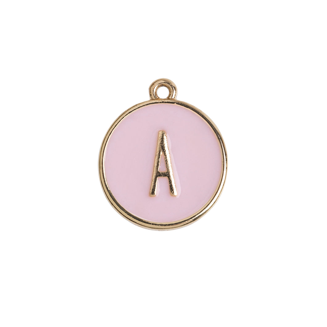 Enamel Letter Plate Pendant