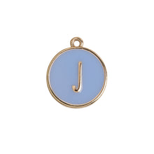 Load image into Gallery viewer, Enamel Letter Plate Pendant
