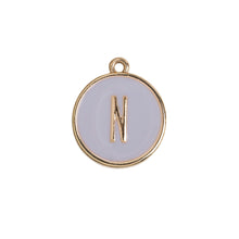 Load image into Gallery viewer, Enamel Letter Plate Pendant
