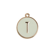 Load image into Gallery viewer, Enamel Letter Plate Pendant
