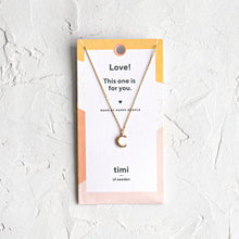 Load image into Gallery viewer, Hammered Moon Necklace
