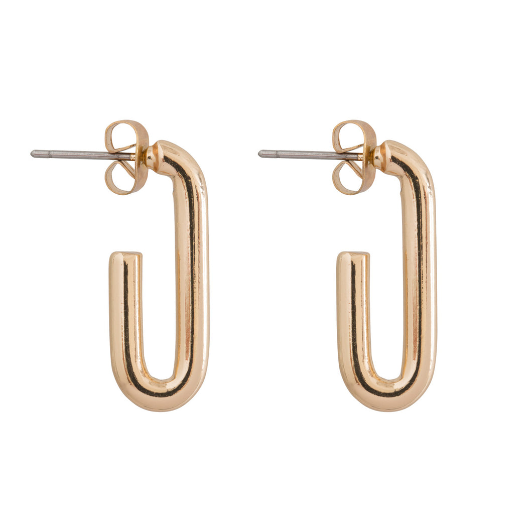 Classic Oval Hoop Earrings