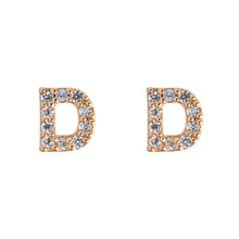 Load image into Gallery viewer, Petite Chrystal Letter Earrings
