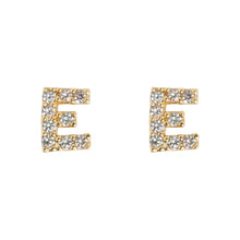 Load image into Gallery viewer, Petite Chrystal Letter Earrings
