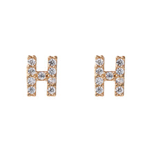 Load image into Gallery viewer, Petite Chrystal Letter Earrings
