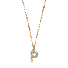 Load image into Gallery viewer, Chrystal Letter Necklace Stainless Steel
