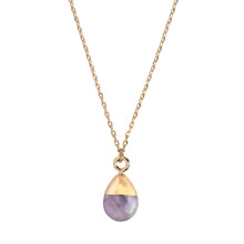 Load image into Gallery viewer, Gold Dipped Amethyst Necklace
