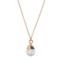 Load image into Gallery viewer, Gold Dipped Clear Quartz Necklace
