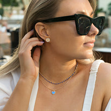 Load image into Gallery viewer, Enamel Daisy Stud Earrings

