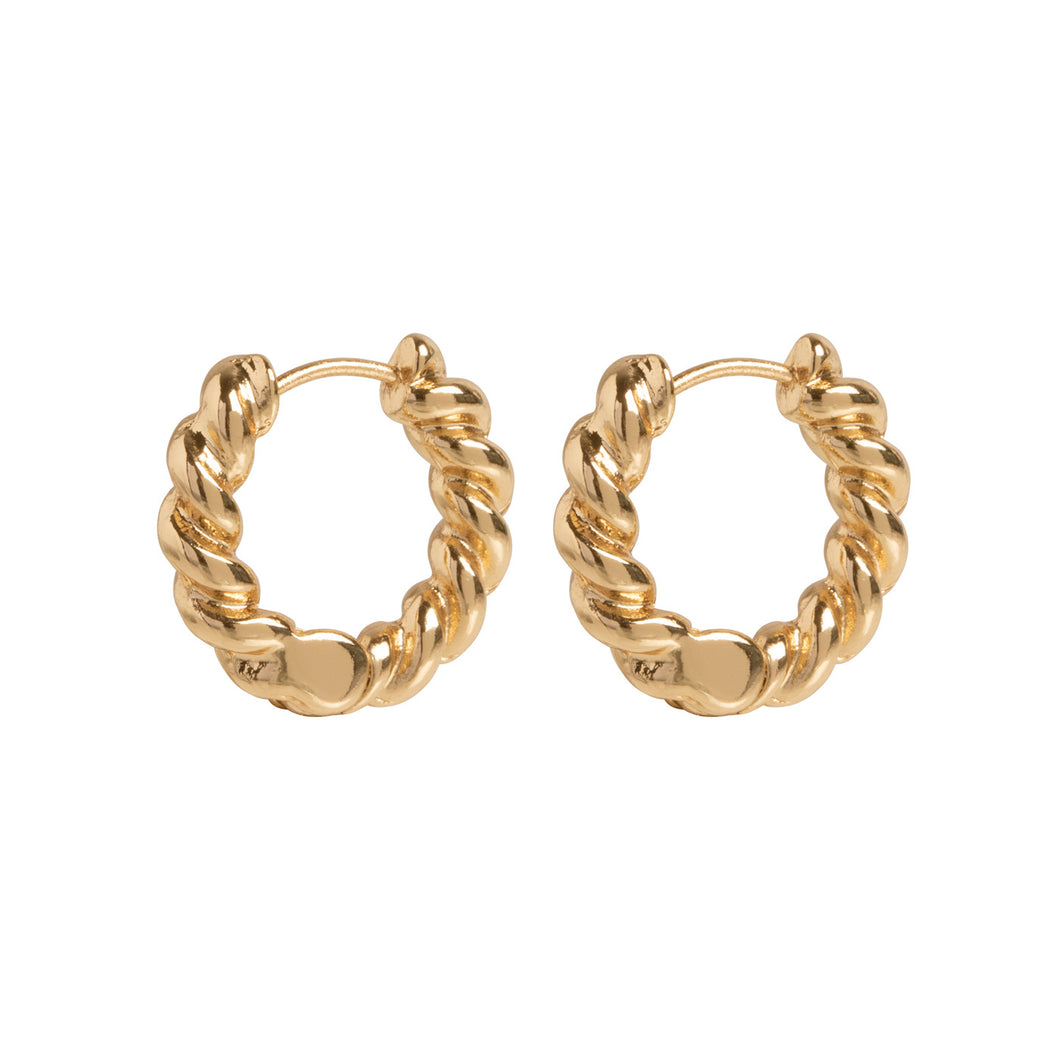 Soft Twisted Hoop Earrings