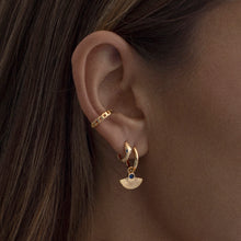 Load image into Gallery viewer, Snake Hoop Earrings Gold
