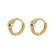 Load image into Gallery viewer, Snake Hoop Earrings Gold
