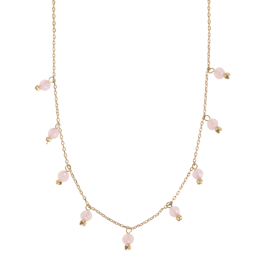 Delicate Rose Quartz Necklace