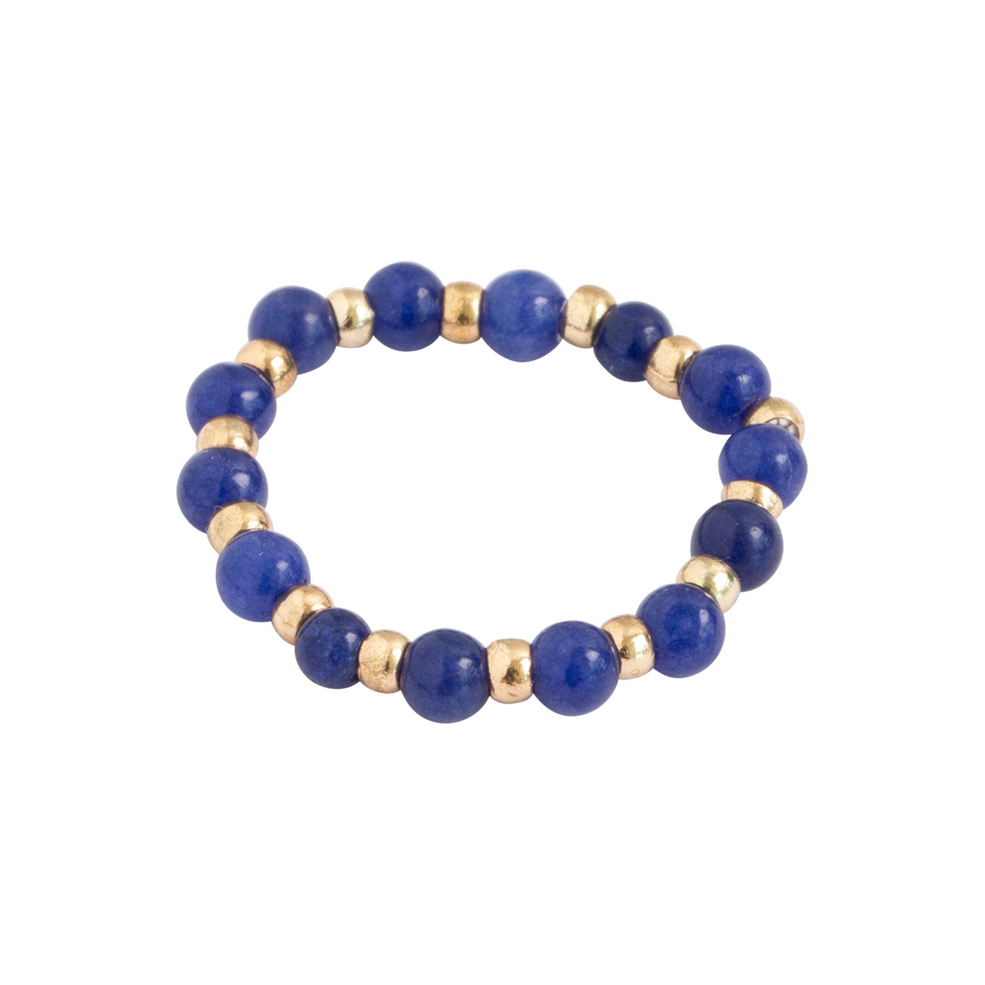 Blue Lapis and Gold Bead Ring – Timi of Sweden PH
