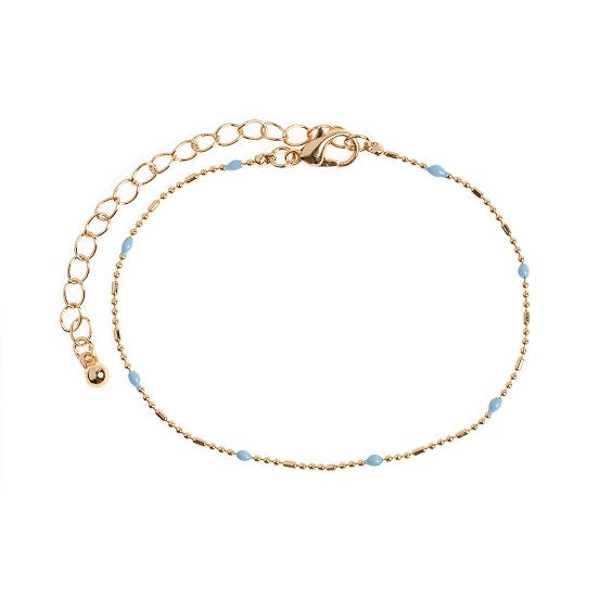 ALICE - MINIMALISTIC BABY BLUE chain bracelet