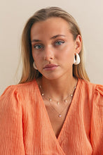Load image into Gallery viewer, MARILYN PLASTIC HOOP EARRINGS WHITE
