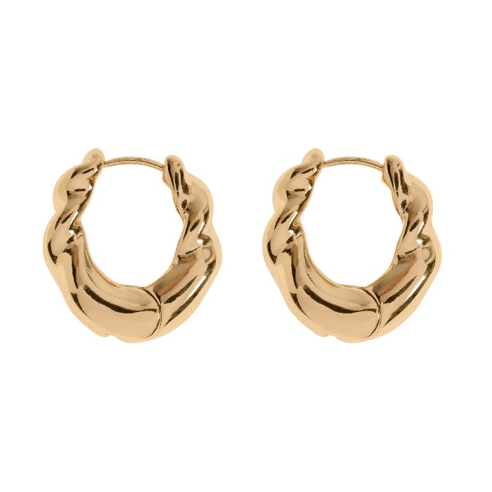 IRIS - GOLD HOOP EARRINGS