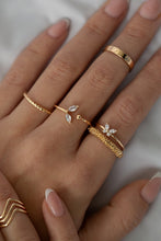 Load image into Gallery viewer, LEAH - WHITE CRYSTAL BUTTERFLY RING
