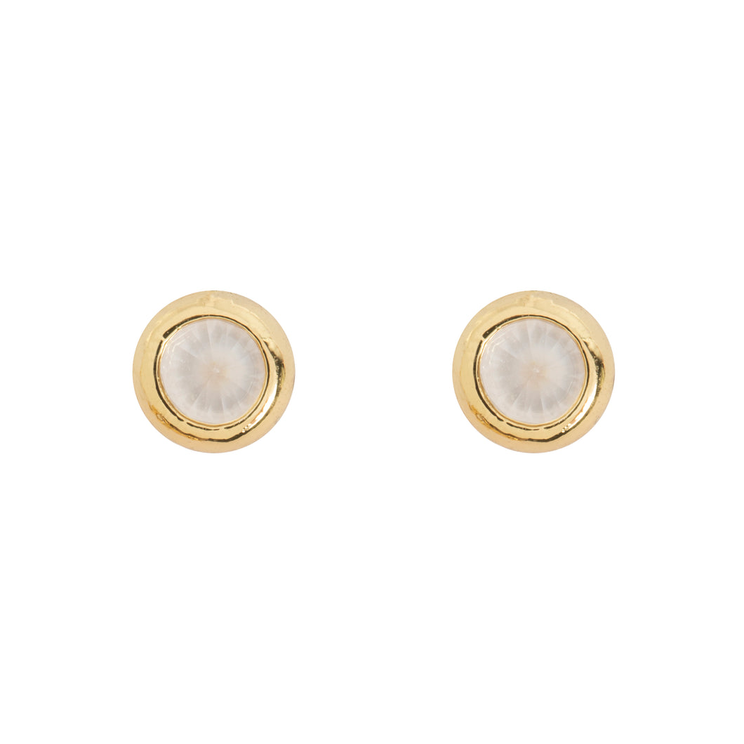 AMELIA - CRYSTAL WHITE MINI stud earrings