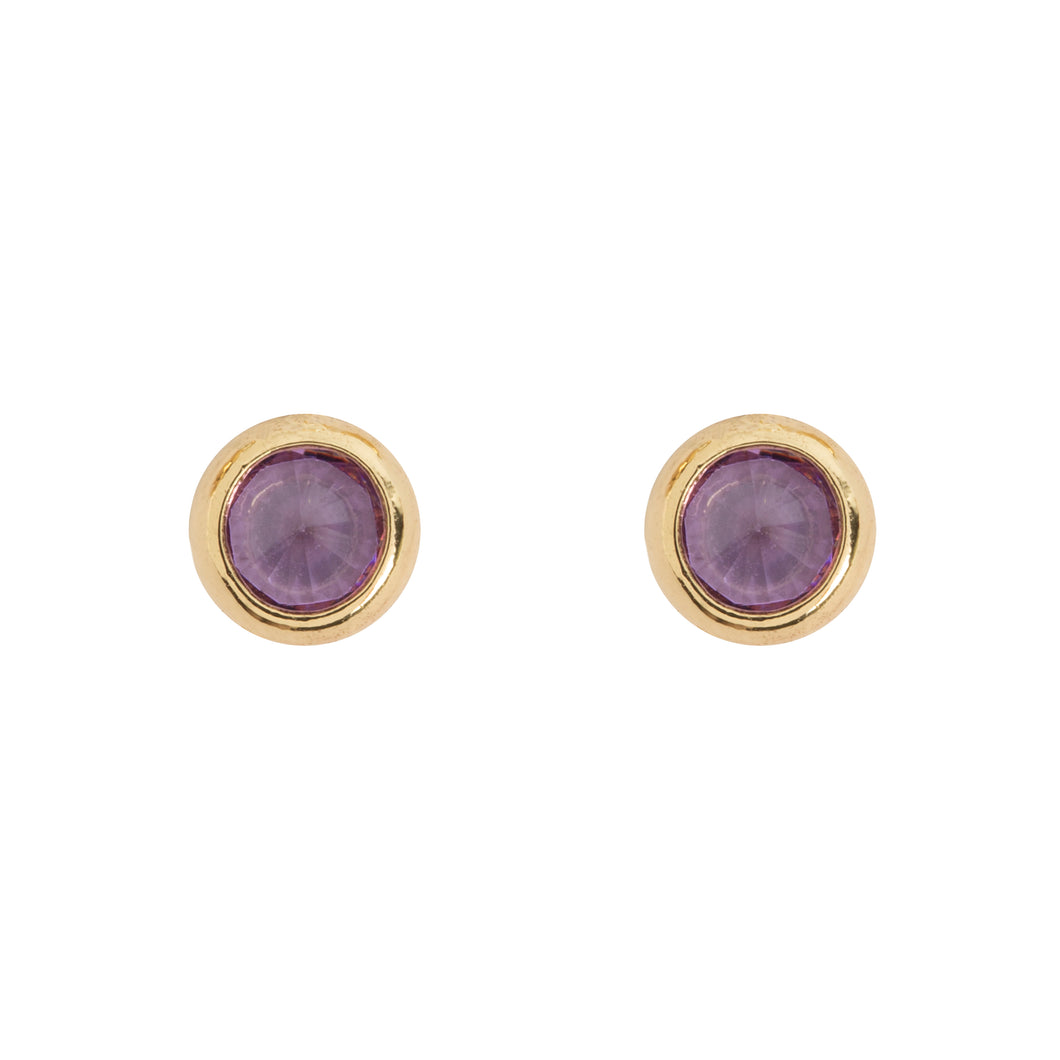 AMELIA - CRYSTAL PURPLE MINI stud earrings