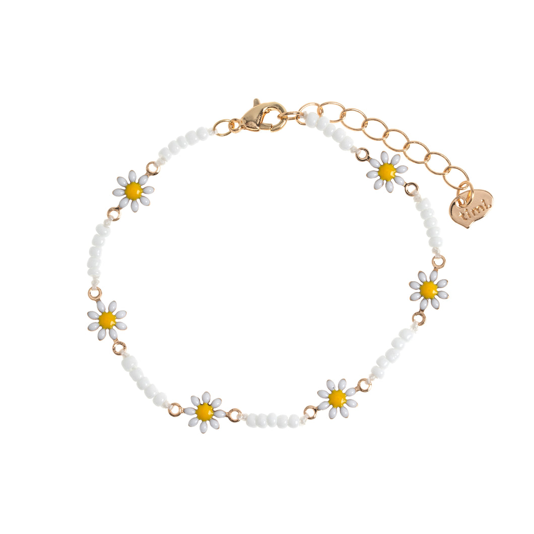 ASTRID - FLOWER DAISY enamel bracelet