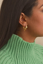 Load image into Gallery viewer, RIYA - COIN HOOP EARRINGS
